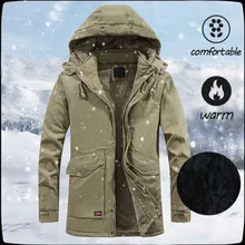 Мужские зимние парки с капюшоном модные теплые ветрозащитные однотонные с длинным рукавом мягкие пальто оболочка куртка chaqueta invierno hombre