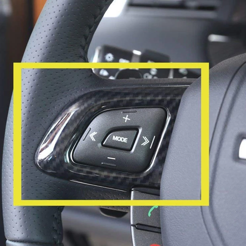 ABS автомобиль W h e l Рамка управления отделка 2 шт. для Land Rover Range Rover Evoque 2012- автомобильные аксессуары(углеродное волокно