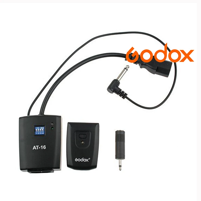 Godox AT-16 Wireless Studio Flash Trigger For Canon Nikon Pentax Olympus Samsung 16 Channel AC Power Sync Speed 1/200s