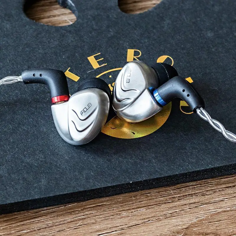 Fidue Asteroid Dual Dynamic Graphene Piezoelectric Ceramic Metal HIFI Music Monitor Audiophile MMCX Earphones Earbuds Hana Rouge