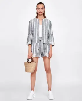 

Women Hot High Waist Casual Wide Gray Leg Female Shorts Pink Women Short Ladies