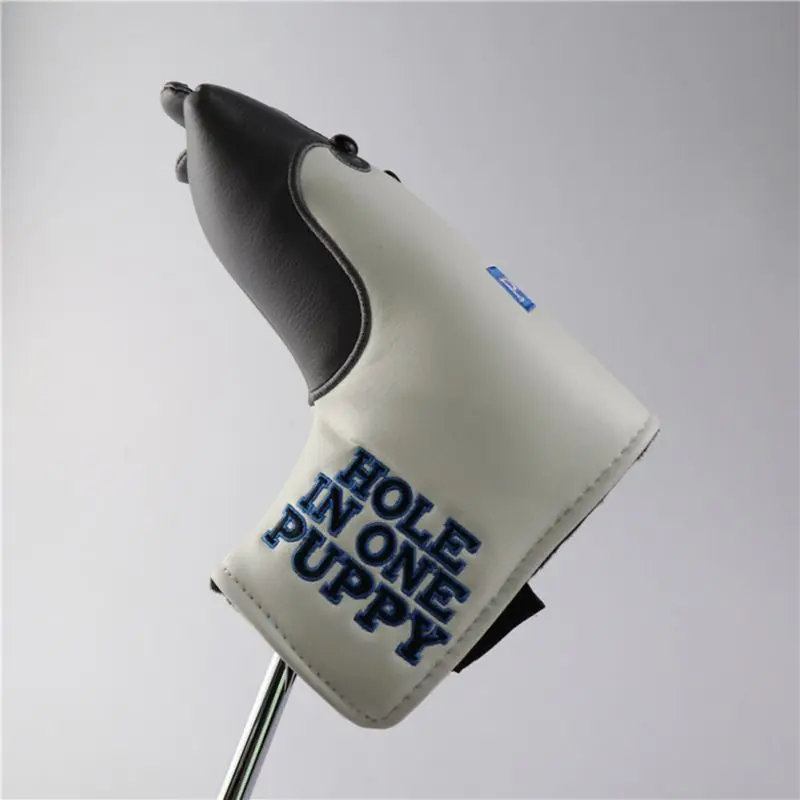 Чехол для головы гольф-клуба, рисунок хаски, переносная PU пушистая подкладка, чехол для головы, защитный чехол для гольфа, супер плюш