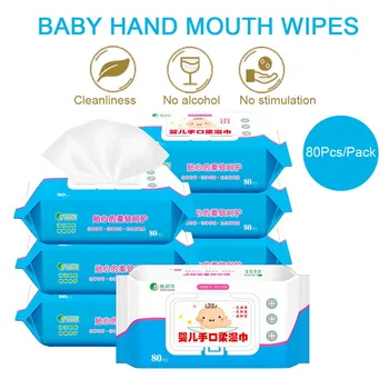 

2 Pack Wet Wipe Tissue Clean Hand Health Care 50 Wipeshand Wet Wipe Disposable 160 Pcs