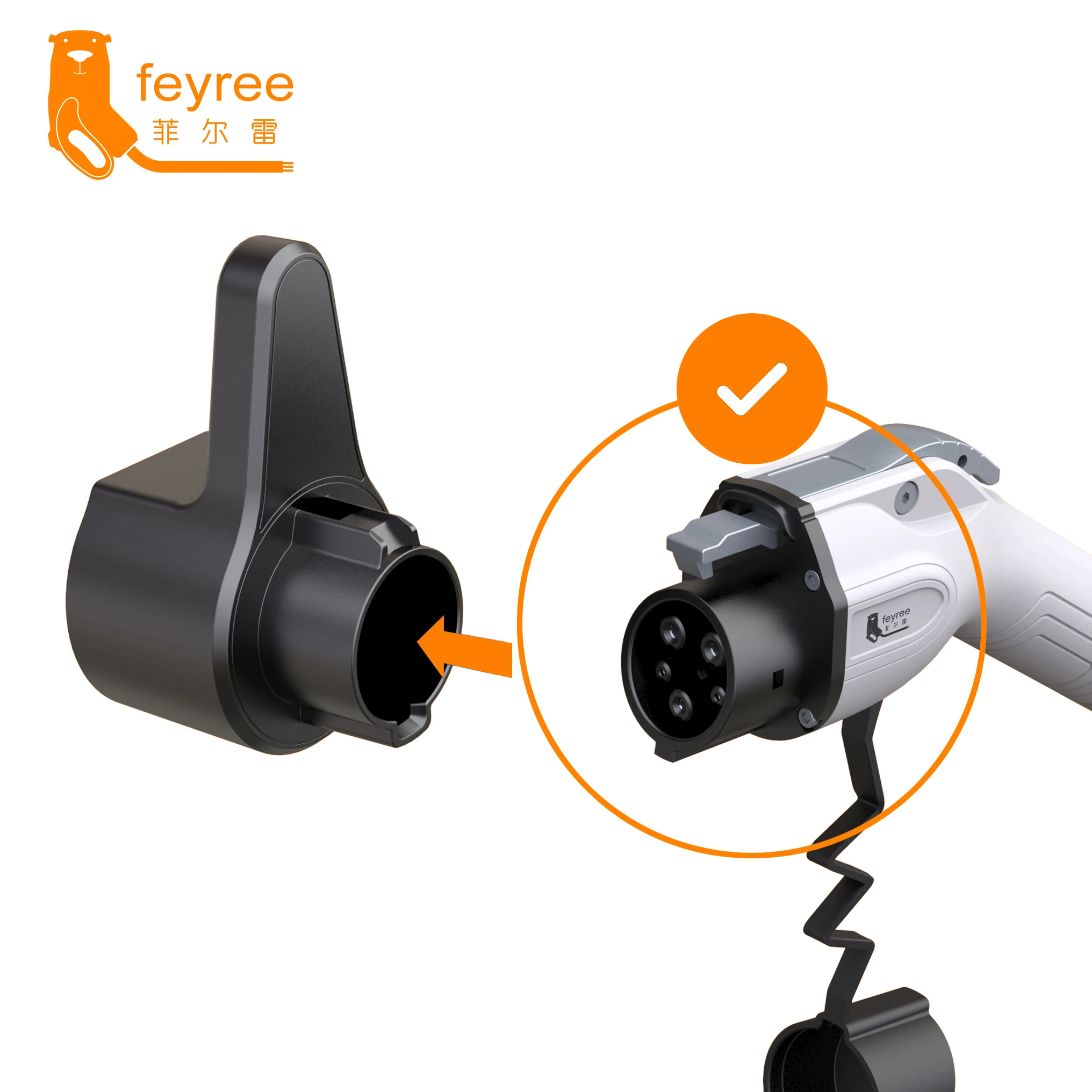 Feyree Ev Charger Holder Holster Dock For Electric Vehicle Type1 J1772