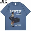 Hip Hop Streetwear Harajuku T Shirt Girl Japanese Kanji Print Tshirt 2021 Men Summer Short Sleeve T-Shirt Cotton Loose Tops Tees 1