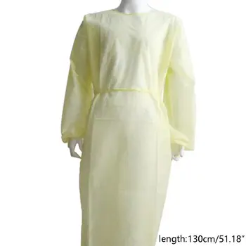 

2PCS Adults Disposable Isolation Gown with Elastic Cuffs, Outdoor Protection
