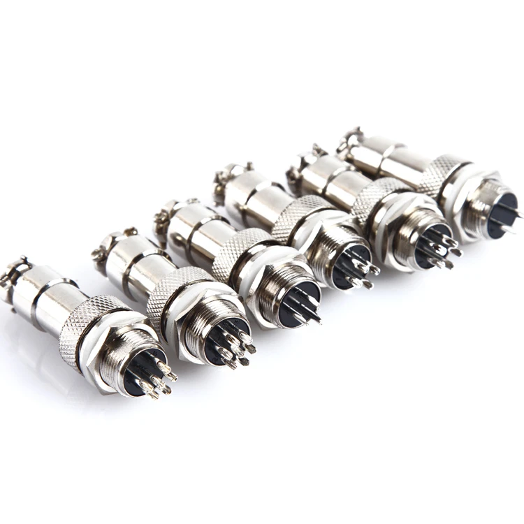 1set GX12 2/3/4/5/6/7 Pin Male + Female 12mm L88-93 Circular Aviation Socket Plug Wire Panel Connector with Plastic Cap Lid |
