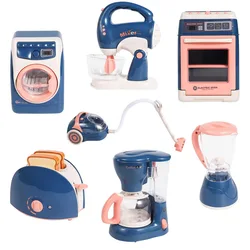 Maison de jeux pour enfants, Mini Machine à laver, jouets de cuisine, Simulation de petits appareils électriques, ensemble de jouets pour enfants 
