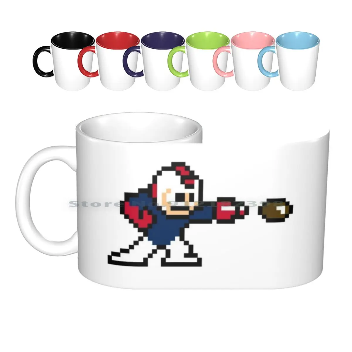 Arizona X Mega Man Tazze In Ceramica Tazze Da Caffè Tazza Da Tè Al Latte Tucson Tucson Arizona Pac12 Pac 12 Conference Pac 12 Pac 12 Football