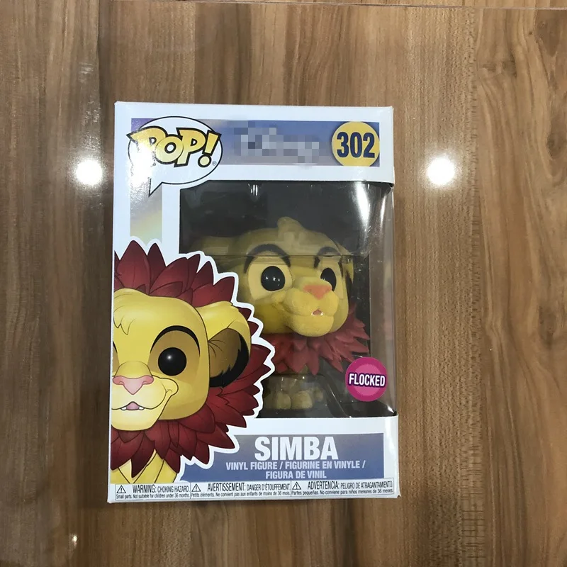 Эксклюзивный официальный Funko pop Lion King-Simba Leaf Mane Флокированная Виниловая фигурка Коллекционная модель игрушки с оригинальной коробкой