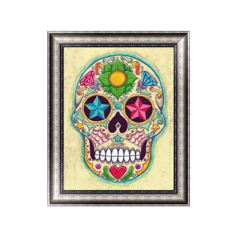 

5D Halloween Skull DIY Diamond Painting Embroidery Cross Craft Stitch Home Decor