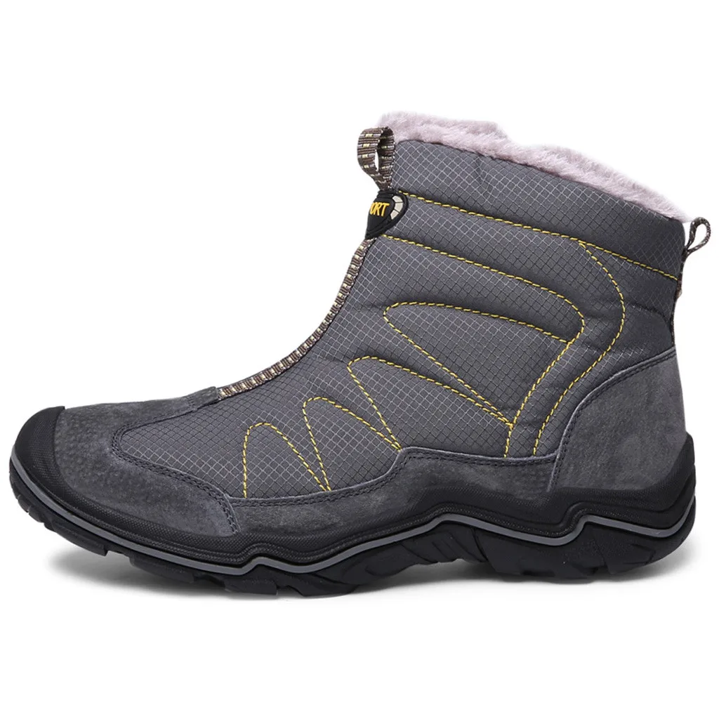 Мужская обувь; модные ботинки для мужчин; zapatos de hombre; модная мужская водонепроницаемая нескользящая обувь из хлопка для пешего туризма; уличные зимние ботинки