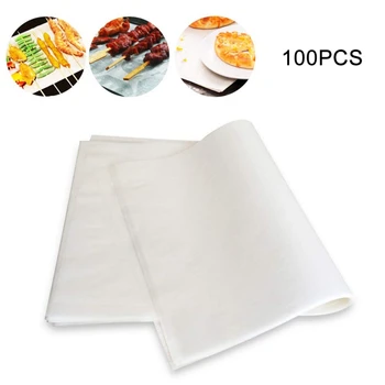 

100PCS Non Stick Baking Fiberglass Layer Cloth Baking Mat Pad Parchment Paper Pan Liner Cookie Sheet DIY Food BBQ Party Supplies