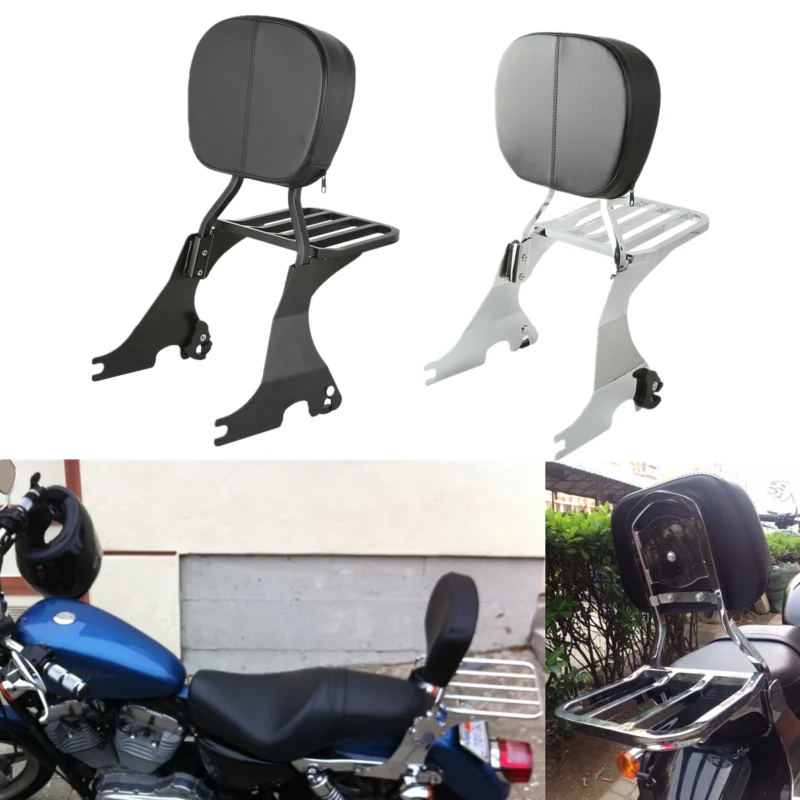 Багажная стойка для спинки мотоцикла Harley Sportster XL 883 1200 Super Low 2004-2020 | Автомобили и