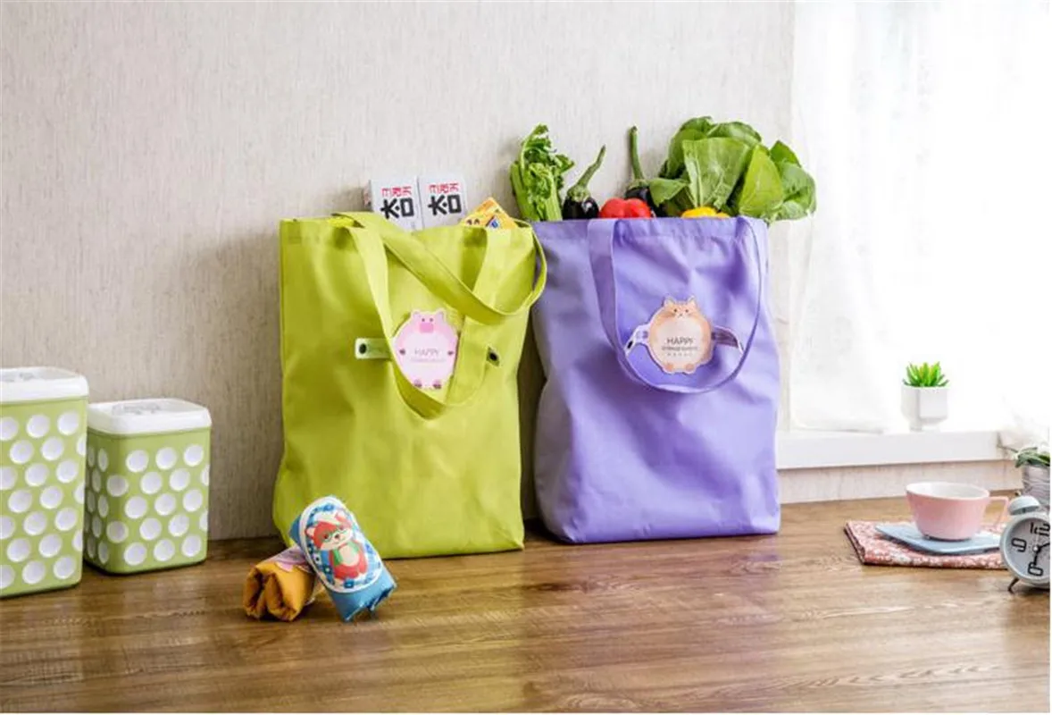 

Large Size Reusable Foldable Handy Shopping Bag Tote Pouch Recycle Storage Handbags New Eco Shopping Bag Shopping Tote Bag