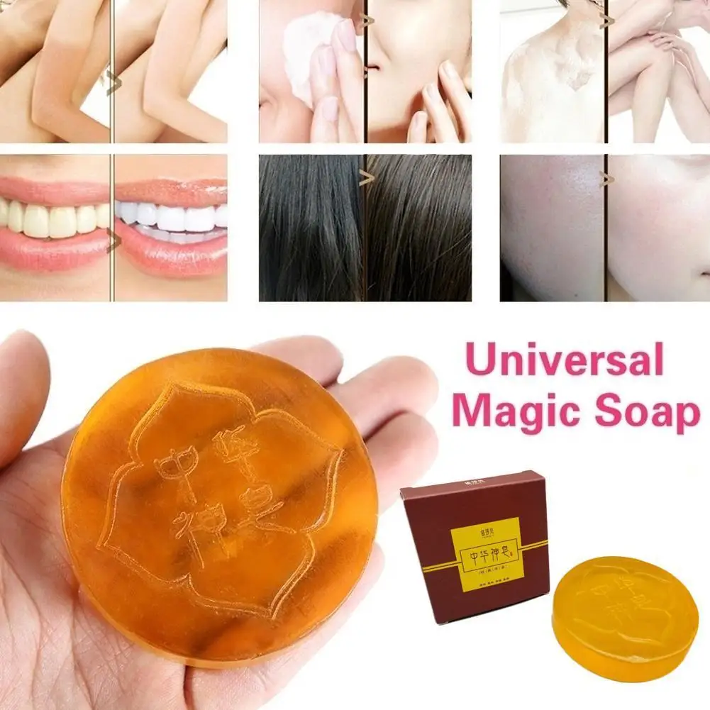 

58g Soap Oil Control Soap Body Skin Exfoliating Whitening Shower Cleansing Remover Bath Magic Soap Natural O1S3