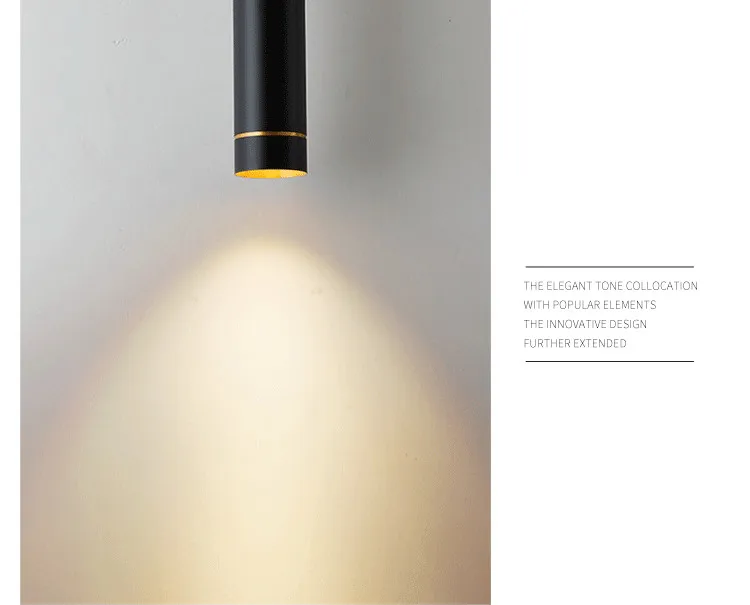 西亚照明LED圆柱长筒吊灯明装吸顶掉线筒灯餐厅免开孔背景墙射灯-淘宝网_23