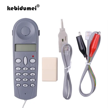 

kebidumei C019 Telephone Phone Butt Test Tester for Lineman Tool Network Tester Cable Set Device Check for Telephone Line Fault