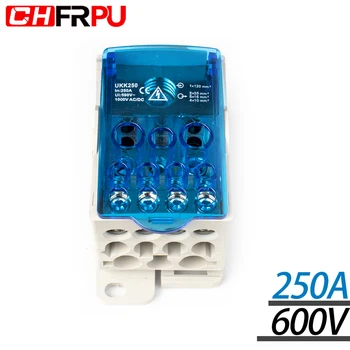 

UKK 250A One in multiple-out distribution box Din Rail Terminal Blocks Universal wire connector junction box waterproof