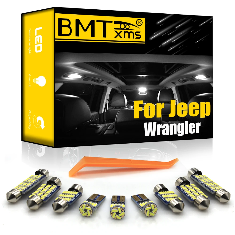 BMTxms для Jeep Wrangler YJ TJ JK 1987 2018 Canbus автомобильное светодиодное Внутреннее освещение