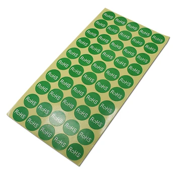 

Roundness RoHS Character Printed Label Stickers For Environment Protect Electronics Packaging Self Adhesive Paper Sticker Sheet