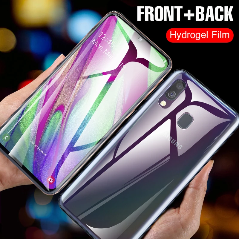 

20D Front + Back Hydrogel Film For Samsung A50 A70 A40 A20 A60 Screen Protector For For Samsung A80 A90 A30 Soft Film Not Glass
