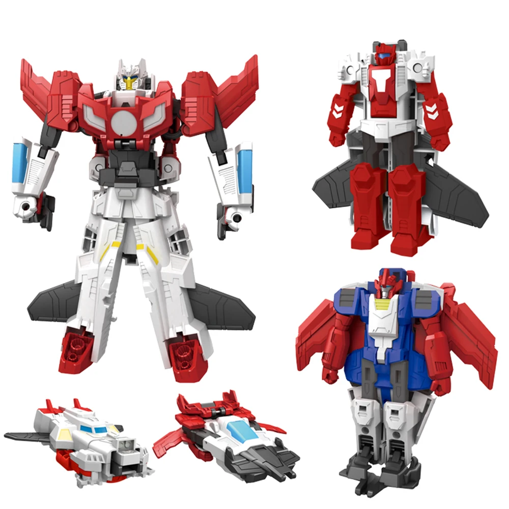 2 PSC/SET Cool Car Robot Transformation and 2 in 1 Warrior Conbination Laser Warplane And Patrol Figther Toy Boy Gift