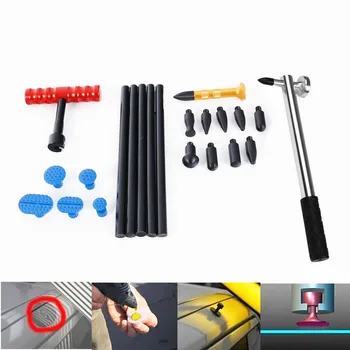 

T BAR PULLER TOOL DENT HAMMER WITH ALUMINUM TAP DOWN PLASTIC GLUE PULLER TAB HOT MELT STICKS AUTO DENT REPAIR
