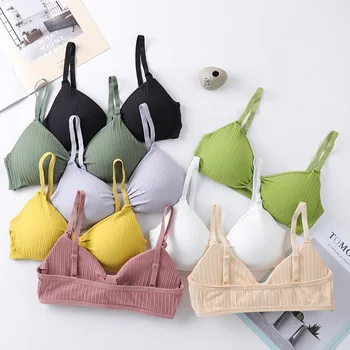 

Candy Colors Summer Lace Tube Top Fashion Sexy Push Up Women Bra Seamless Intimate Lady Girls High Quality Underwear Wire Free