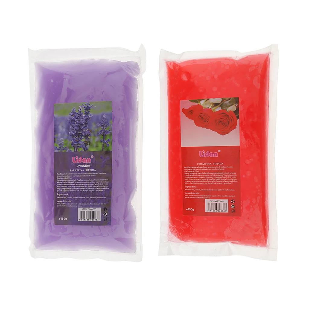 450h/bag Salon Massage Skin Care Tool Paraffin Wax Replacement For Hands & Feet Spa Rose/ Lavender Scent