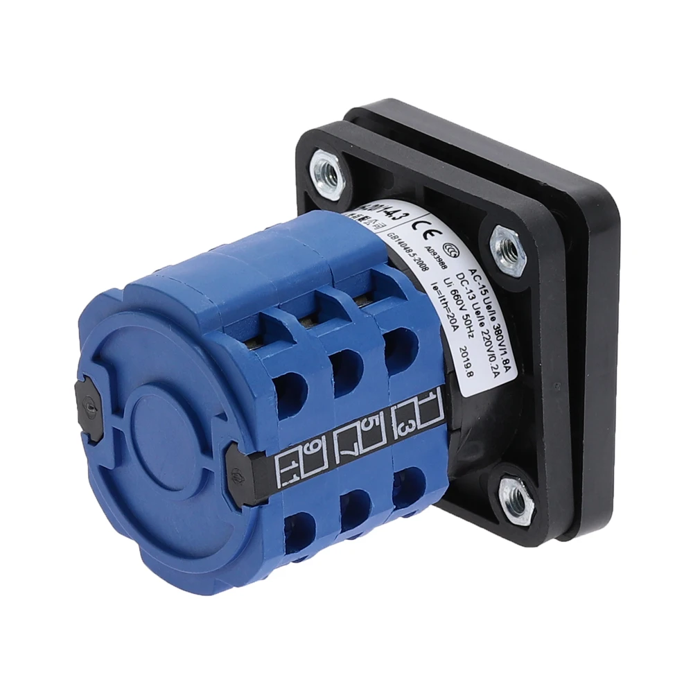 SZW26-20 20A 660V 4 позиции 3 полюс 1-2-3-4-9 клеммы поворотный кулачковый переключатель LW28-20 LW26-20 универсальный комбинированный выключатель