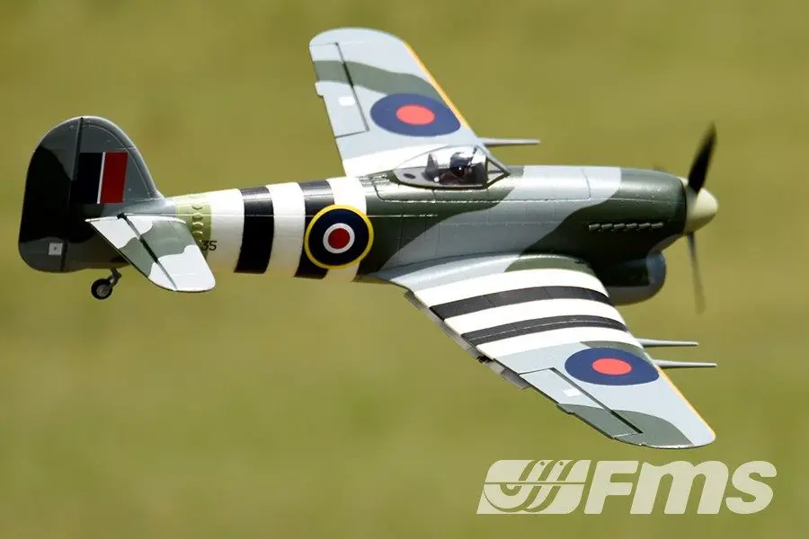 Модель FMS 1100 мм RC Warbird Airplane Hakwer Typhoon FMS086|model gyro|model figuremodeling the figure in clay |
