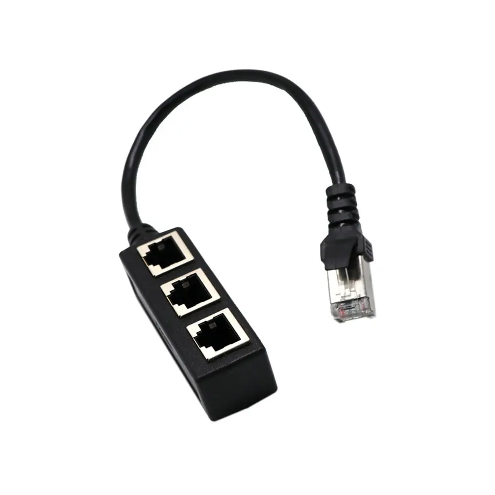 Сплиттер Ethernet RJ45 кабель-адаптер 1 штекер до 3 женский порт LAN Сетевой разъем провода Ethernet RJ45 Кабель-адаптер