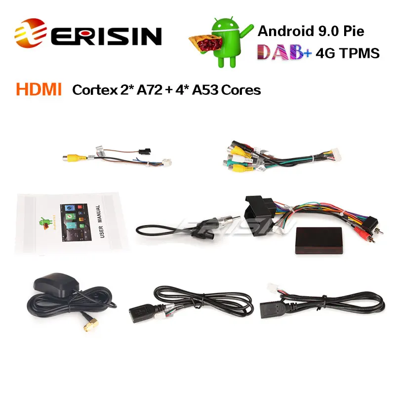 Erisin ES6285R " PX6 Android 9,0 Стерео gps DAB+ Sat Nav Wifi HDMI для Mercedes R Class W251