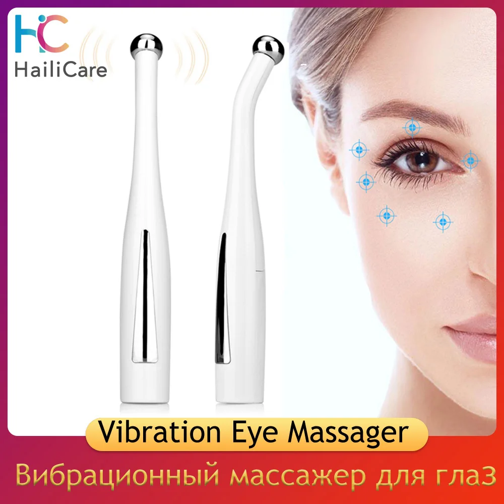 

Vibrating Eye Massager Micro-current Eye Wand Negative Ion Importing Frown Lines Remover Anti Wrinkle Eyes Face Skin Care Tools