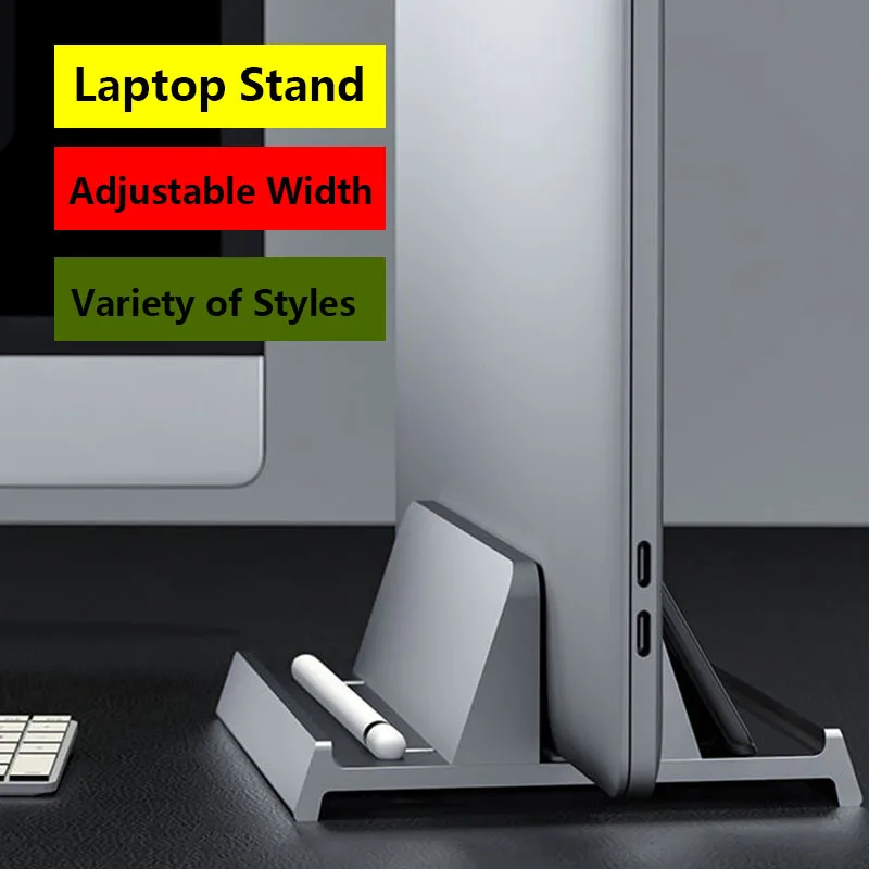 Laptop Vertical Dock Aluminum Stand Single/double Desktop Holder W