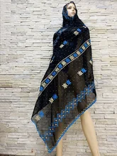 Real Shot ! African Women Chiffon Scarfs Vocation Style Soft Scarf for Shawls Wraps Muslim Fashion Sets BF-167