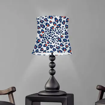 

Art Deco Lampshades Nordic Style Leopard Print Fabric Lamp Cover for Chandeliers Crystal Lights Wall Lights Simple Lampshade