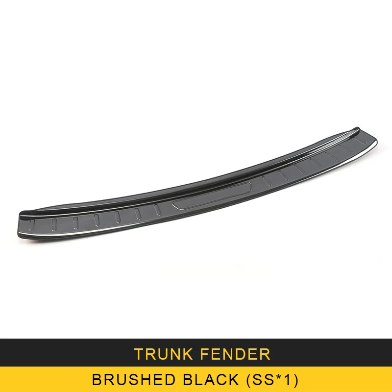 out-Brushed black GELINSI для Mercedes Benz E Class W213- Автомобильный задний бампер Накладка на багажник наклейка Рамка аксессуары для интерьера - Название цвета: out-Brushed black