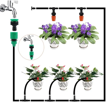 

Garden Irrigation System, Watering Device, Saving Water Garden Greenhouse Flower Bed Automatic Equipment Set