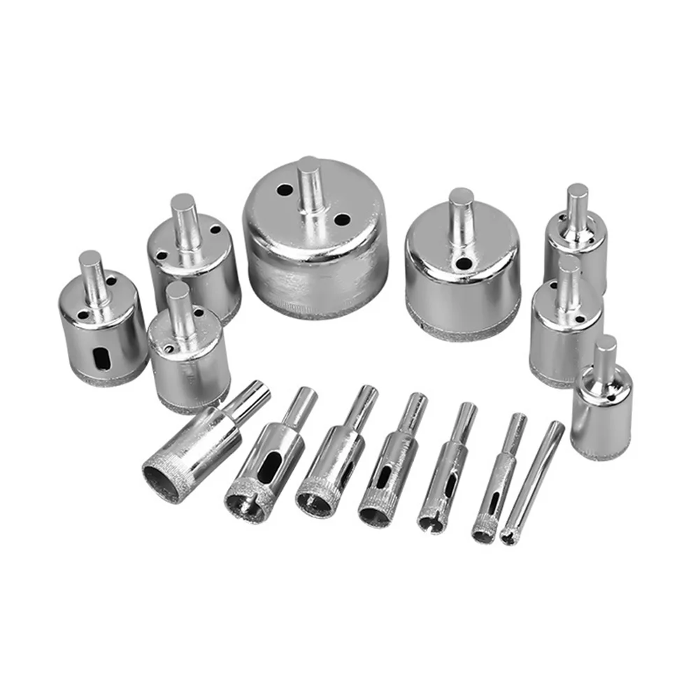 

Diamond Hole Drill Bit Set Glass Hole Saw Cutter Tools Multifunctional JDH99