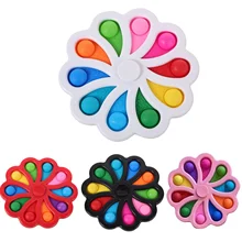 

Hot ! 10 Sides Fidget Spinner Simple Dimple Push It Finger Spinner Antistress Rotation Sensory Spinning Toys For Children Adult