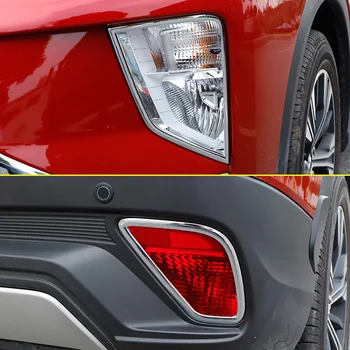 

Front + Rear Fog Light Cover For Mitsubishi Eclipse Cross 2018 2019 Bumper Reflector Surrounds Accessories