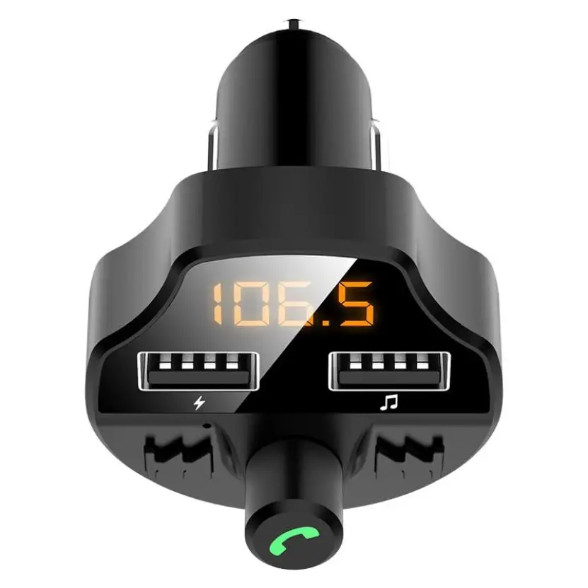 Автомобильный fm радиопередатчик bluetooth 5 0 а два USB порта|FM-трансмиттеры| |