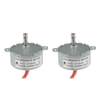 

CHANCS Slow Speed Electric TYD-50 110V AC 50-60RPM CW/CCW For Microwave Oven Parts 2PCS