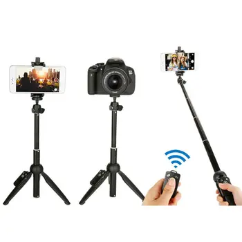 

1Set Portable Wireless Bluetooth Remote Control Selfie Stick Tripod for GoPro Camera Cellphones Accessories