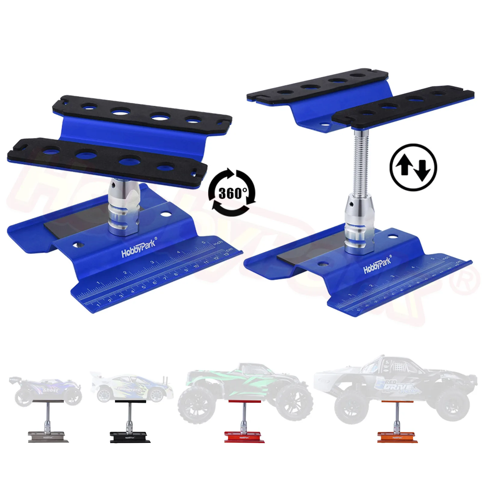 2X Metall Aluminium RC Car Workstation Work Stand Reparatur 360 Grad Drehun S9W6 2X Metall Aluminium RC Car Workstation Work Stand Reparatur 360 Grad Drehun S9W6