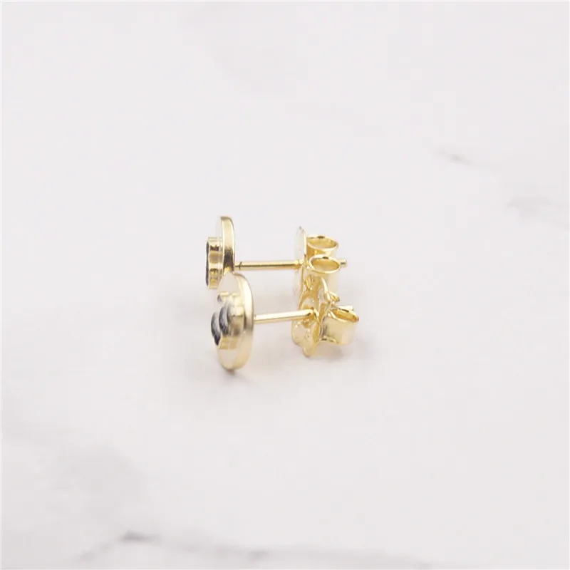 joyas de plata 925 stud earrings for women boucle d'oreille femme pendientes mujer - Цвет камня: 5mm 512863580