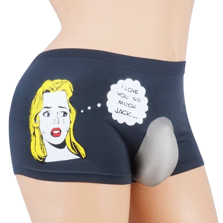 Мужские трусы с мешочком для пениса Sissy сексуальные боксеры ремешком