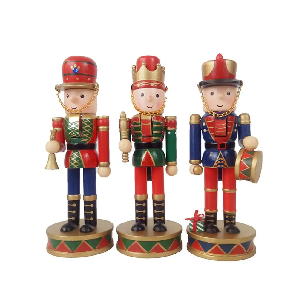 

20CM Nutcracker Puppet Toy Living Room Tabletop Decoration Nutcracker Doll For Christmas Gifts Birthday Gifts